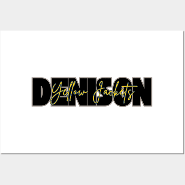 Denison Yellow Jackets Wall Art by Team Spirit